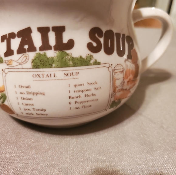 Vintage soup mugs with recipe on them. - Picture 4 of 8